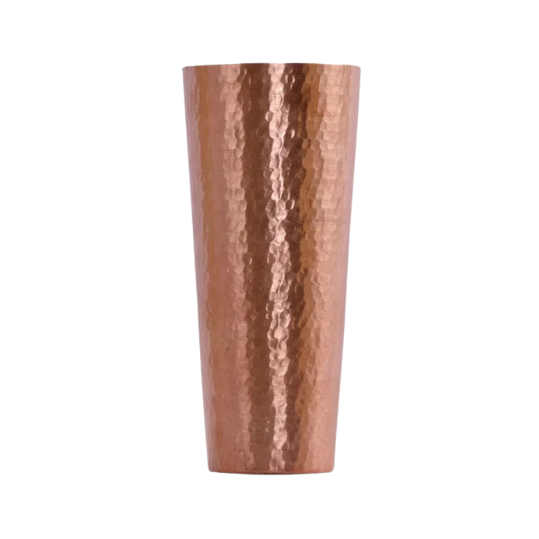 Large Copper Aluminum Bark Cylinder