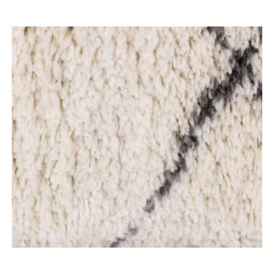 Cream & Grey Loose Diamond Rug