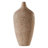 Tall Wooden Swirl Light Vase