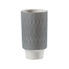 Medium  Black & White Net Vase