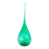 Tall Blue Green Glass Tear Drop Vase