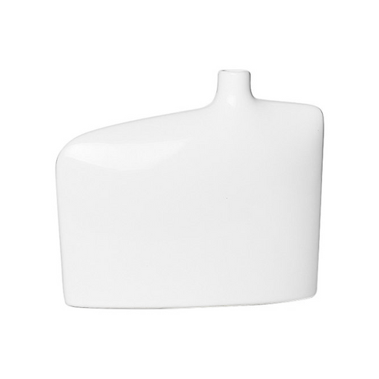 Medium White Ceramic Vase
