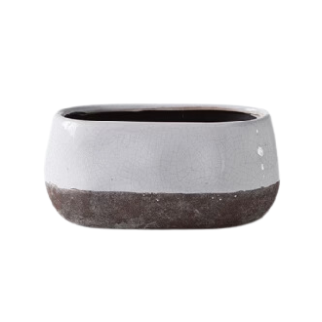 Ceramic Crackle Oval Concrete Stripe