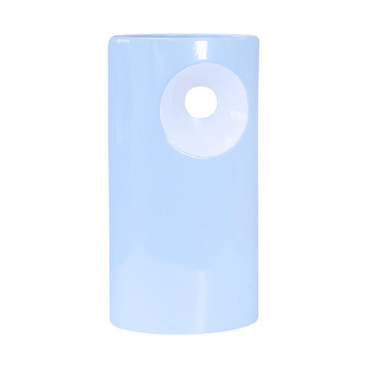 Large Light Blue Vase w/ White Hole