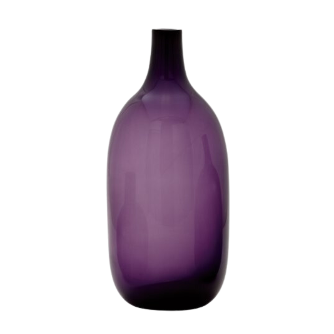 Tall Bolo Glass Purple