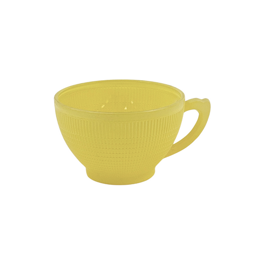 Vintage "Saguenay" Yellow Teacup