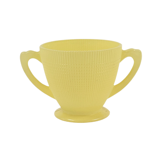 Vintage "Saguenay" Yellow Sugar Bowl