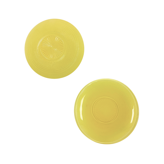 Vintage "Saguenay" Yellow Saucer