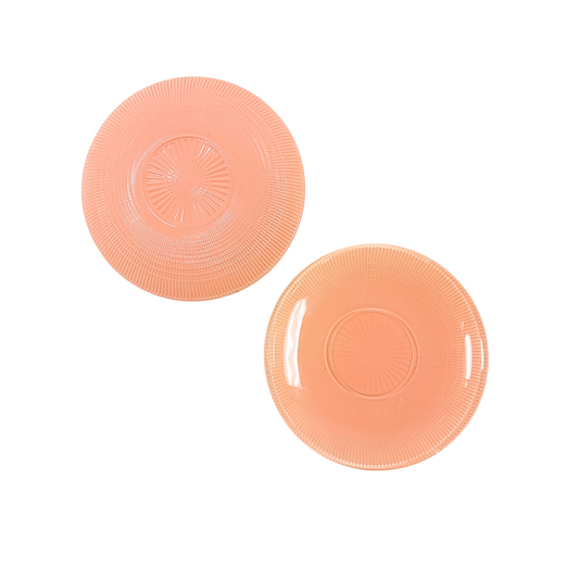 Vintage "Saguenay" Salmon Pink Saucer