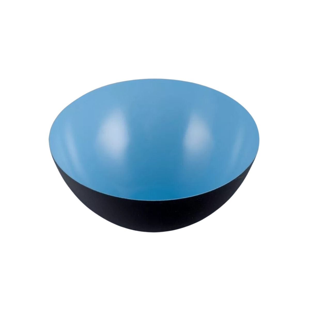 Bowl - Large Blue & Black Matte Lacquered Bowl