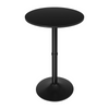 Bar Table Round Black With Black Base