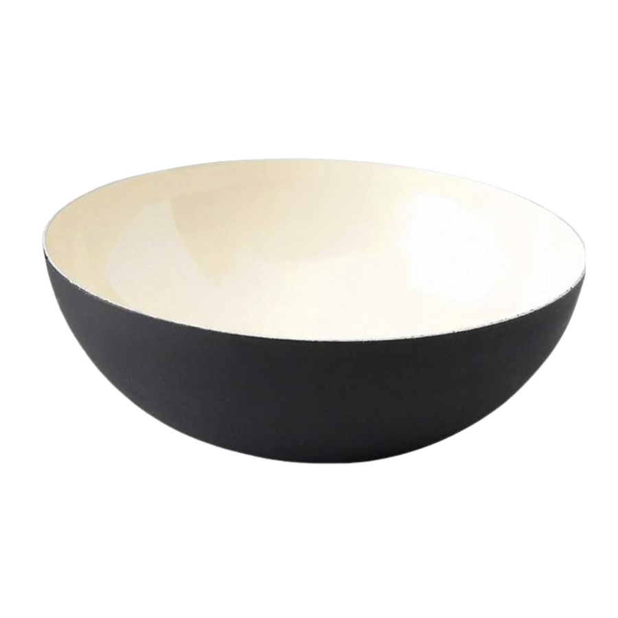 Large Ivory & Black Bowl