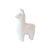 White Llama Piggy Bank with Pink Saddle