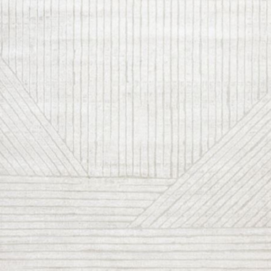 Hayden White Geometric Rug