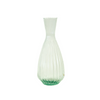 Tall Wavy Glass Vase with Stripes