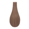 Pink Ribbed Vase