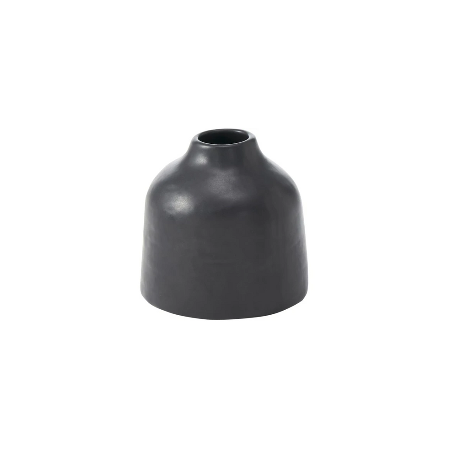Small Forio Ceramic Stoneware Black Matte Satin Finish