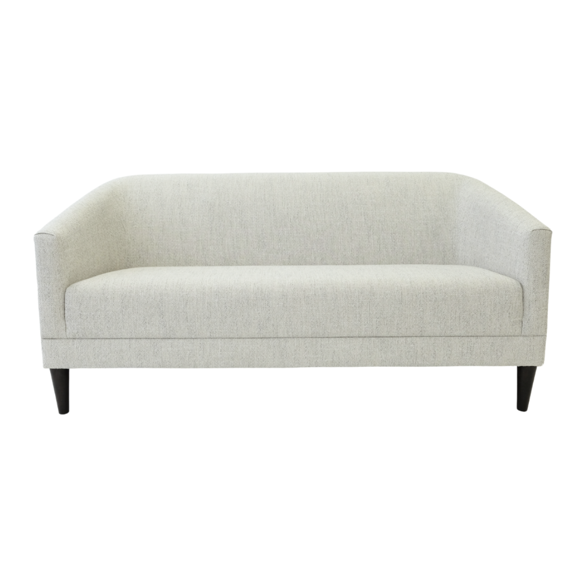 Louise Condo Light Grey Sofa with Espresso Legs