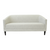 Louise Condo Light Grey Sofa with Espresso Legs
