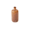 Small Orange Speckled Stoneware Bottle