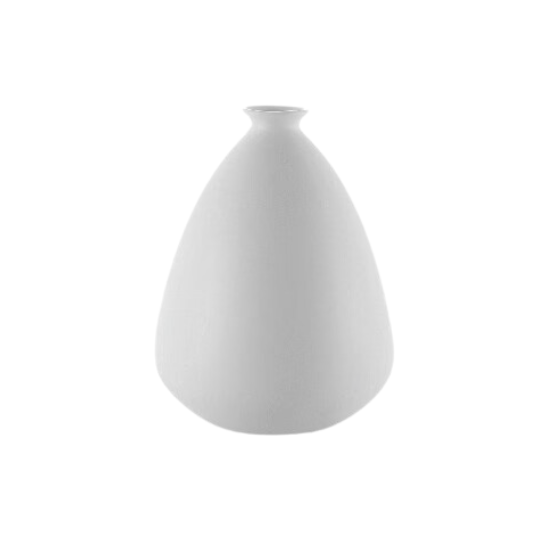 Large White Matte Ceramic Balloon