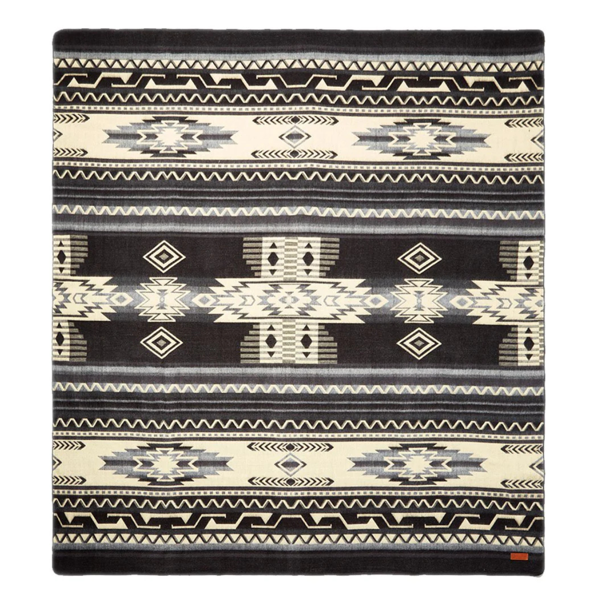 Reversible Queen Antisana Ash Black & Cream Throw