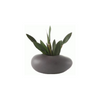 Grey Matte Ceramic Pebble Vase