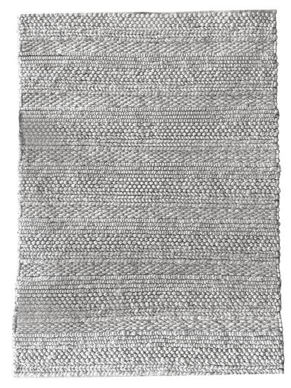 Grey and Cream Wool Rug