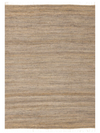 Natural and Grey Woven Rug w/ Fringe