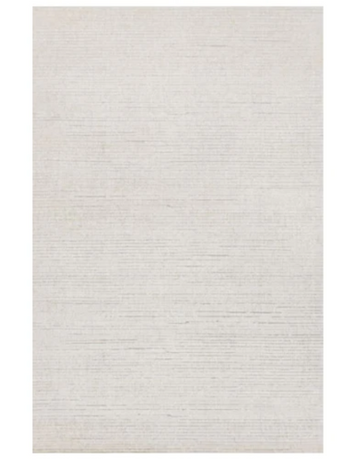 Ella White Drop Stitch Design Rug