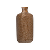 Small Orange Speckled Stoneware Bottle