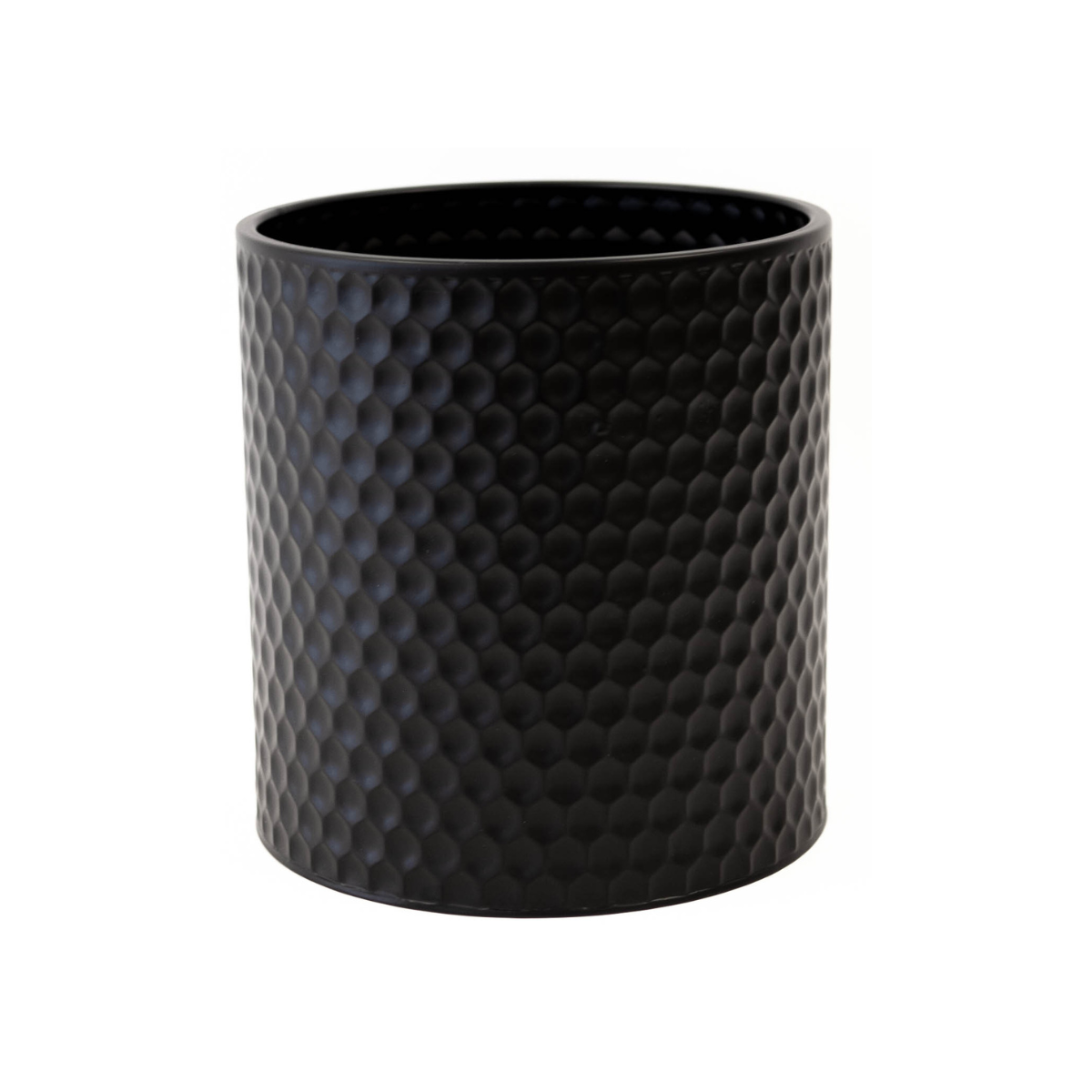Large Metal Black Honeycomb Vase