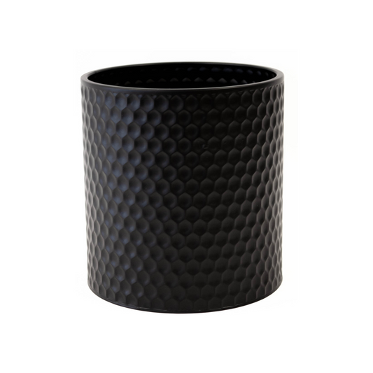 Large Metal Black Honeycomb Vase