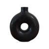 Small Circular Black Vase