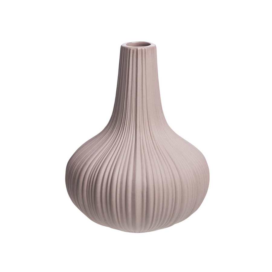 Pink Matte Bulb Vase