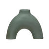 Matte Teal Green Arched Vase