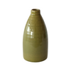 Small Green Olive Glazed Ceramic Vase