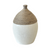 Beige Bulb Balloon Vase w/ Twisted Natural Fiber