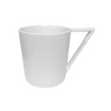 White Mug with Triangle Handle