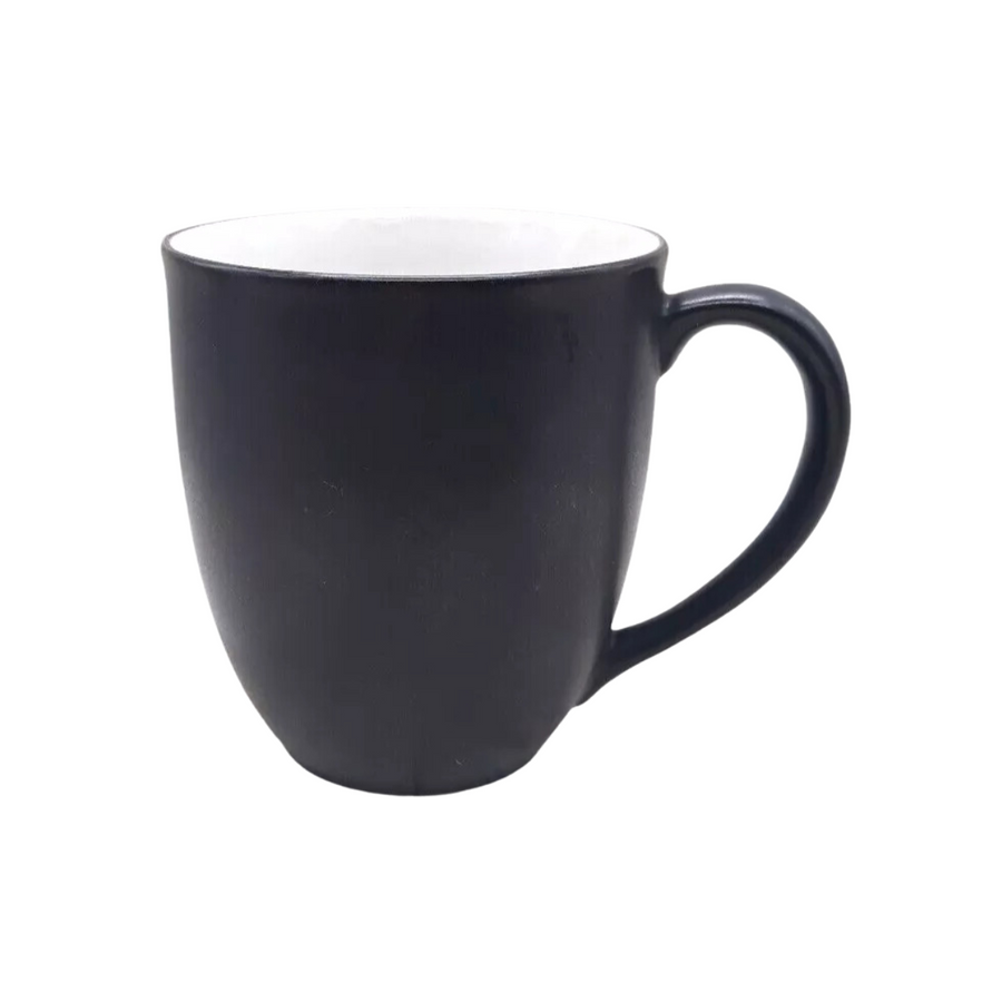 Black Mug wit/ White Inside