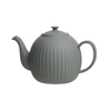 Matte Grey Round Vintage Teapot