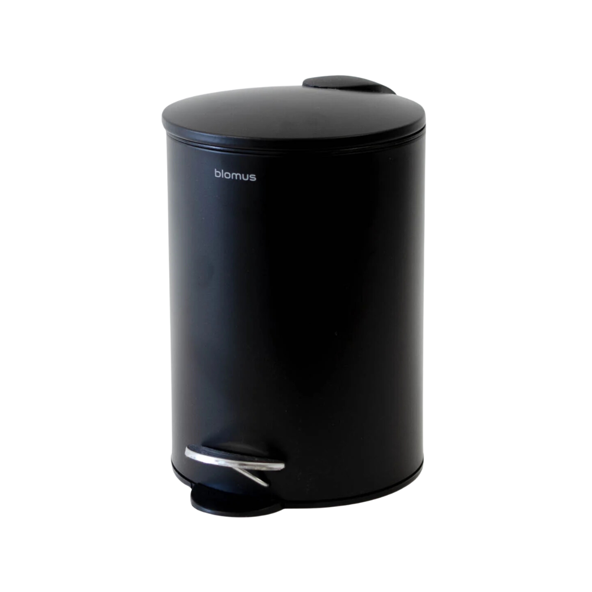 Small Black Metal Garbage Can