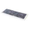 Rectangular Black on White Marble Cutting Board