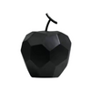 Matte Black Geometric Apple Fruit