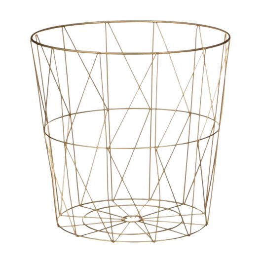 Gold Diamond Metal Basket