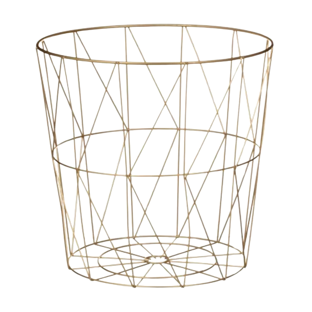 Gold Diamond Metal Basket