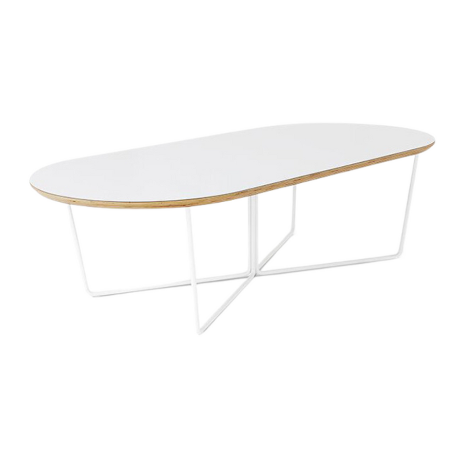 Coffee Table - Array Oval White