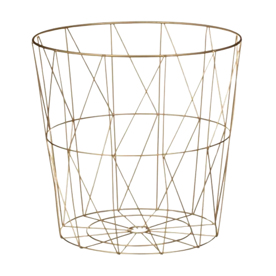 Gold Diamond Metal Basket