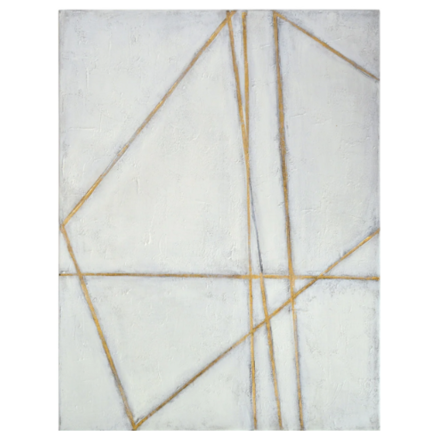 Art - White Background w/ Gold Lines - CLEARED