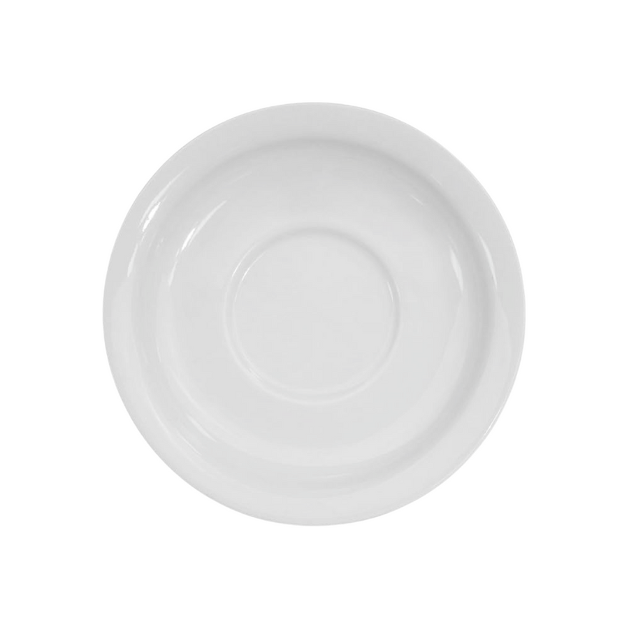 Small Round Textured White Plate
